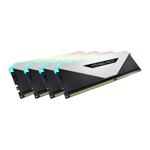 Corsair Vengeance RGB RT 64GB (4 x 16GB) DDR4 DRAM 3200MHz C16 Memory Kit - White