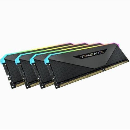 Corsair Vengeance RGB RT 128GB (4 x 32GB) DDR4 DRAM 3200MHz C16 Memory Kit - Black