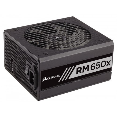 Corsair RMx Series RM650x Power Supply - 650 Watt 80 PLUS Gold Certified Fully Modular PSU - Black