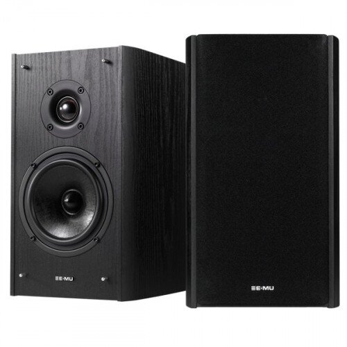 Creative Labs E-MU XM7 Bookshelf Speaker - Black Wood Grain
