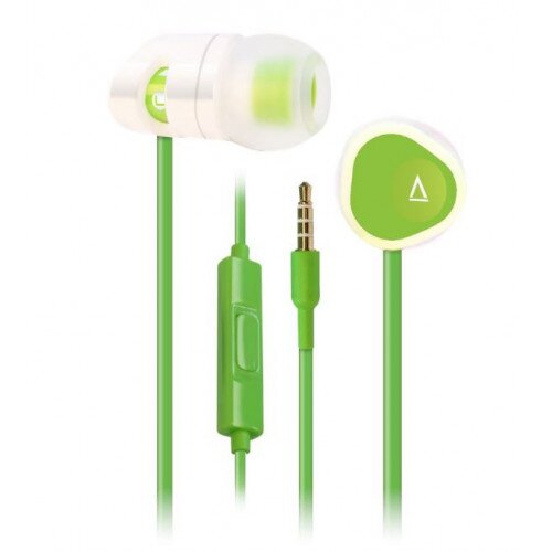 Creative Labs MA200 Noise-Isolating In-Ear Headphones - Green/White