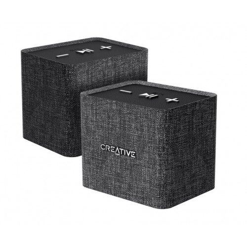 Creative Labs NUNO Micro Twin Pack Cube-Sized Portable Bluetooth Speaker