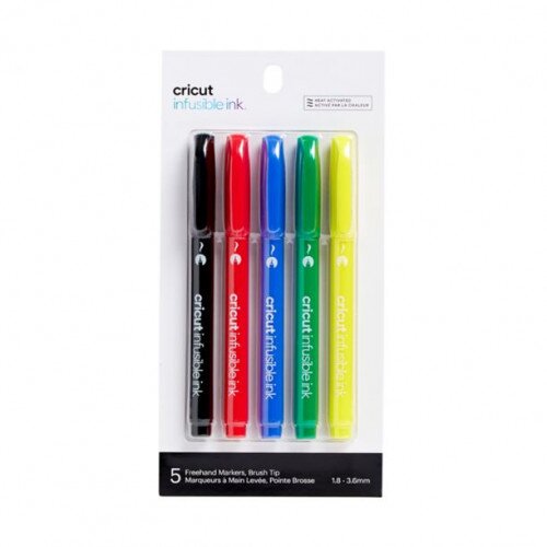 Cricut Infusible Ink Freehand Markers, Brush Tip, Basics (5 ct)