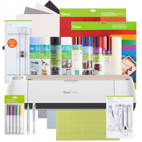 Cricut Maker + Everything Materials Bundle Champagne