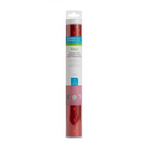 Cricut Premium Vinyl Holographic Crystals Permanent - True Red