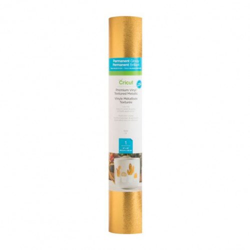 Cricut Premium Vinyl Textured Metallic - Gold