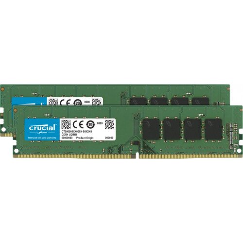 Crucial 16GB Kit (2 x 8GB) DDR4-2666 UDIMM Memory