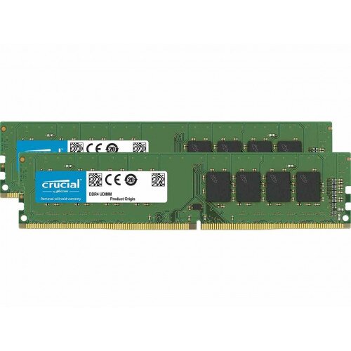 Crucial 16GB Kit (2 x 8GB) DDR4-3200 UDIMM Memory