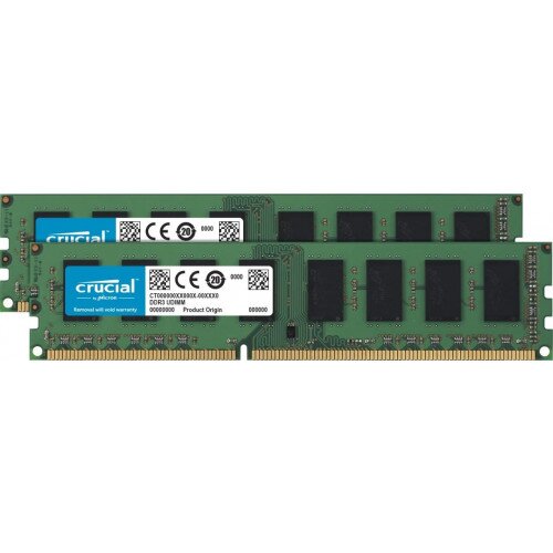 Crucial 8GB Kit (2 x 4GB) DDR3-1600 UDIMM Memory