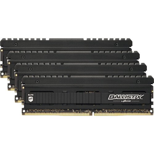 Crucial ballistix Elite 3600 DDR4 3600 MHz UDIMM Memory - 32GB Kit (4 x 8GB)
