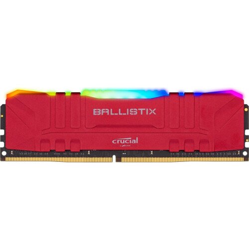Crucial Ballistix RGB 8GB (2x4GB) DDR4-3200 Desktop Gaming Memory - Red
