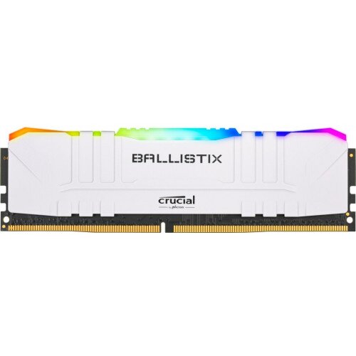 Crucial Ballistix RGB 8GB (2x4GB) DDR4-3200 Desktop Gaming Memory - White