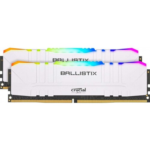 Crucial Ballistix RGB 32GB Kit (2 x 16GB) DDR4-3200 Desktop Gaming Memory - White