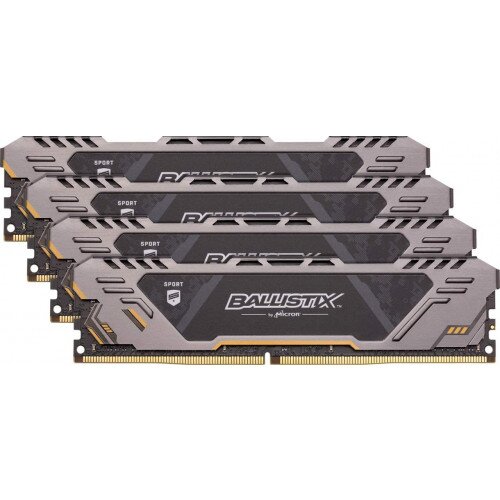 Crucial Ballistix Sport AT 64GB Kit (4 x 16GB) DDR4-2666 UDIMM Gaming Memory