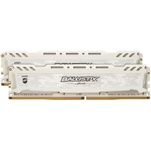 Crucial Ballistix Sport LT White 8GB Kit (2 x 4GB) DDR4-2400 UDIMM Memory
