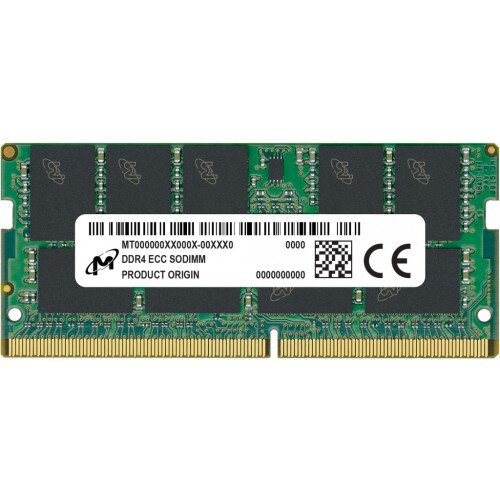 Crucial DDR4 ECC SODIMM 16GB 2Rx8 2666 CL19 Memory - MTA18ASF2G72HZ-2G6E1