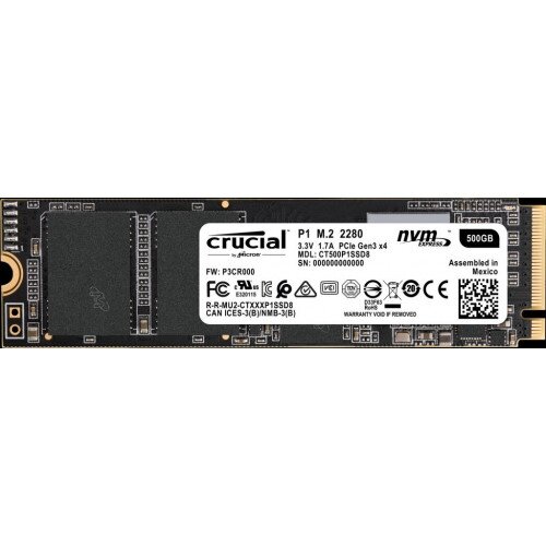 Crucial P1 3D NAND NVMe PCIe M.2 SSD