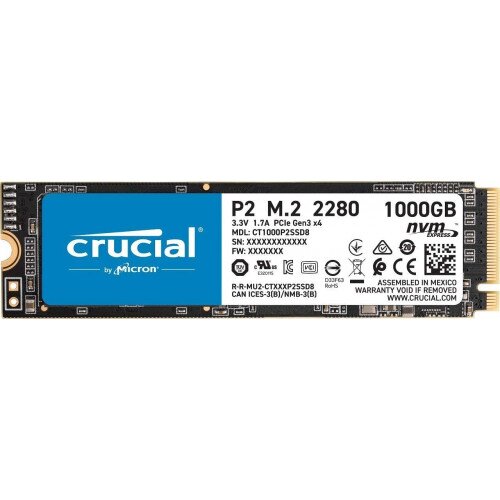 Crucial P2 NVMe PCIe M.2 Internal SSD - 1TB