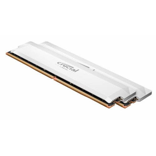 Crucial Pro Overclocking 32GB Kit (16GBx2) DDR5-6000 UDIMM Memory - White