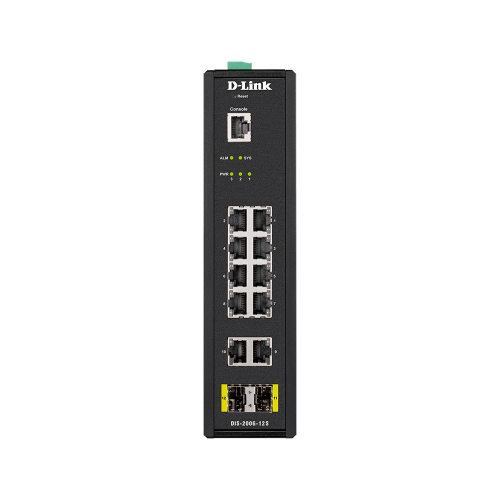 D-Link 12-Port Gigabit Smart Managed Industrial Switch