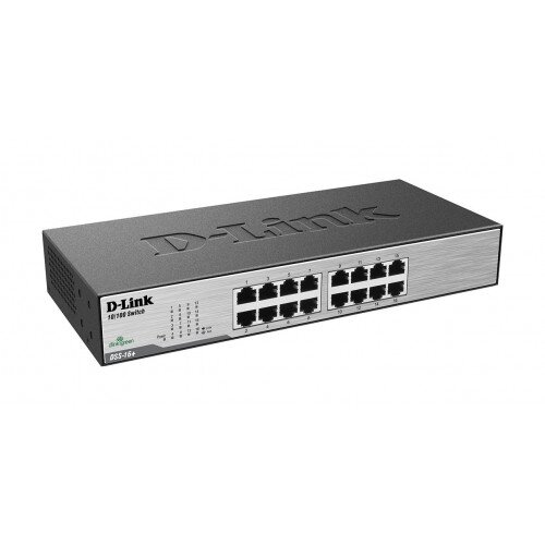 D-Link 16-Port 10/100 Unmanaged Desktop or Rackmount Switch