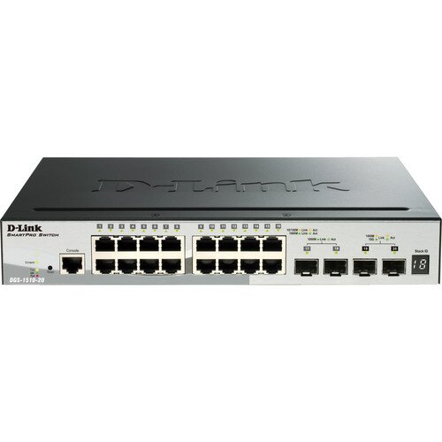 D-Link 20-Port Layer 3 Lite Smart Managed Gigabit Switch with 2 10G Uplink