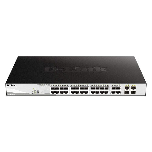 D-Link 28-Port Gigabit Smart Managed PoE Switch with 193W PoE Budget