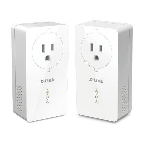 D-Link Powerline AV2 1000 2-Port Gigabit Passthrough Starter Kit