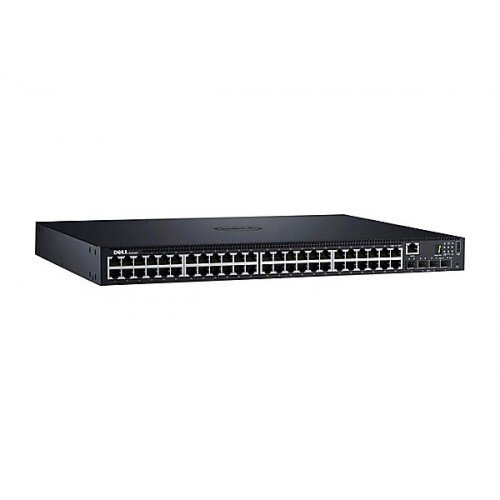 Dell Networking N1548P Switch, PoE+, 48x 1GbE + 4x 10GbE SFP+ fixed Ports