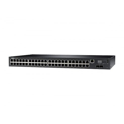Dell Networking N2048P Switch, L2, POE+, 48x 1GbE + 2x 10GbE SFP+ fixed Ports
