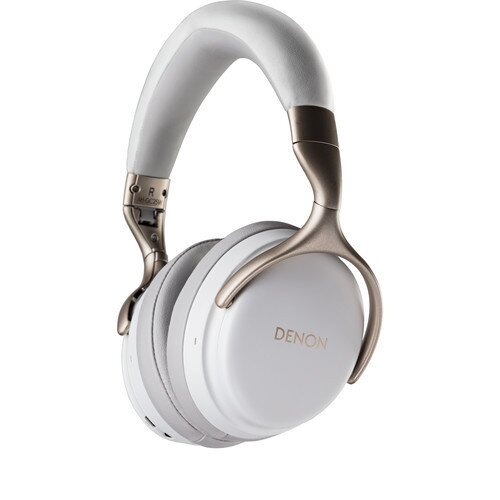 Denon AH-GC25W Premium Wireless Over-Ear Headphones - White