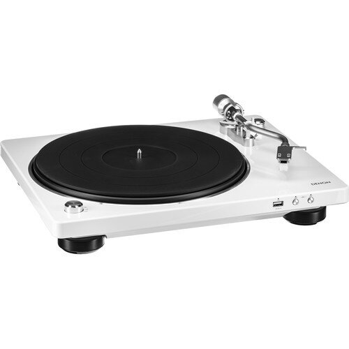 Denon DP-450USB Hi-Fi Turntable with USB - White