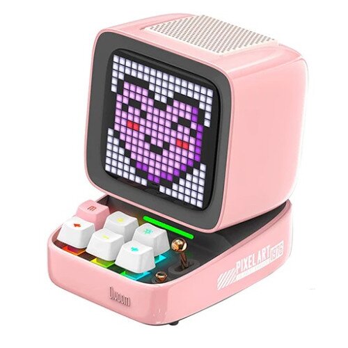 Divoom Ditoo-Pro Retro Pixel Art Bluetooth Speaker - Pink