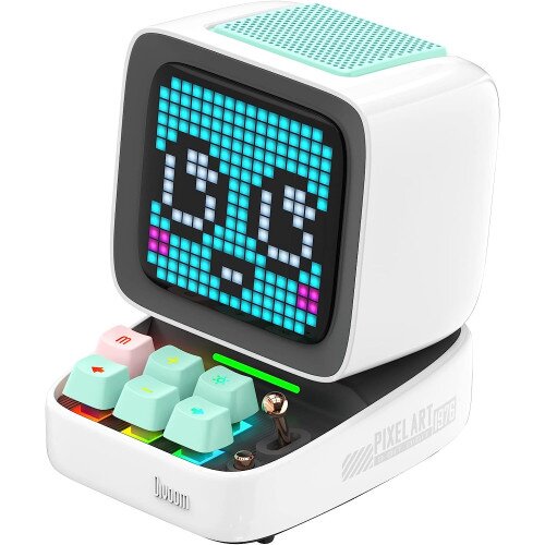 Divoom Ditoo-Pro Retro Pixel Art Bluetooth Speaker - White
