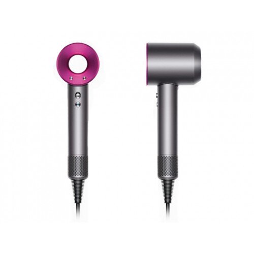 Dyson Supersonic Hair Dryer Iron/Fuchsia With Platinum Bag
