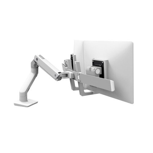 Ergotron HX Desk Dual Monitor Arm - White