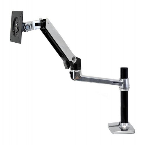 Ergotron LX Desk Monitor Arm, Tall Pole Monitor Mount