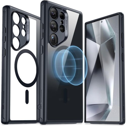 ESR Classic Hybrid Case (HaloLock) for Galaxy S24 Ultra - Clear Black