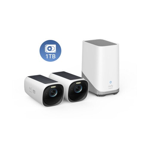 eufy Security S330 eufyCam 3 Camera - 2 Cam-Kit +1TB HD
