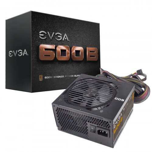 EVGA B1, 80+ Bronze Power Supply - 600W