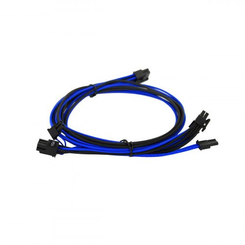 EVGA 750-850 G2/G3/GP/P2/T2 Power Supply Cable Set (Individually Sleeved) - Light Blue/Black