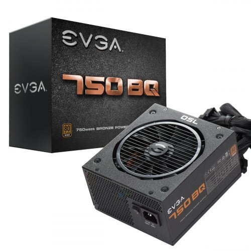 EVGA BQ, 80+ Bronze Semi Modular Power Supply - 750w