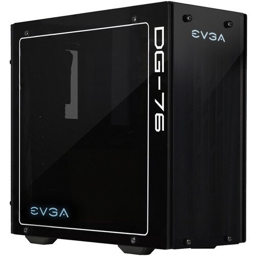 EVGA DG-76 Mid-Tower, 2 Sides of Tempered Glass, RGB LED and Control Board, Gaming Case - Matte Black