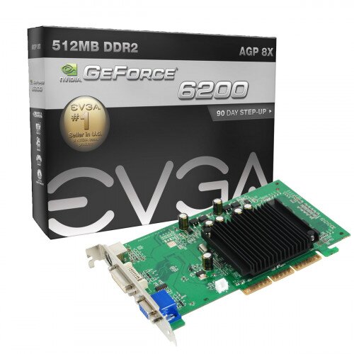 EVGA e-GeForce 6200 AGP Graphics Card