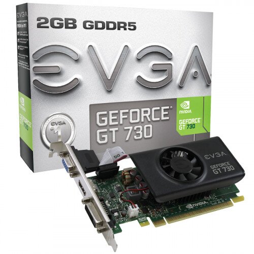 EVGA GeForce GT 730 2GB (Low Profile) Graphics Card