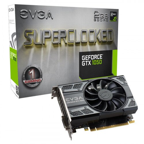 EVGA GeForce GTX 1050 SC Gaming, 2GB GDDR5, ACX 2.0 (Single Fan) Graphics Card