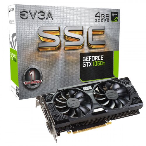EVGA GeForce GTX 1050 Ti SSC Gaming, 4GB GDDR5, ACX 3.0 & LED Graphics Card
