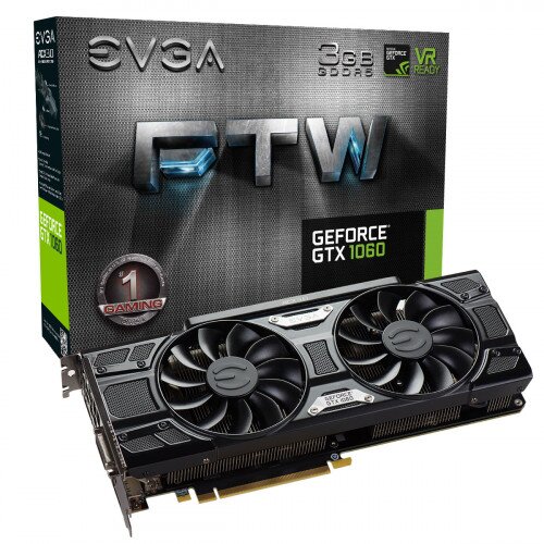 EVGA GeForce GTX 1060 FTW Gaming, 3GB GDDR5, ACX 3.0 & LED Graphics Card