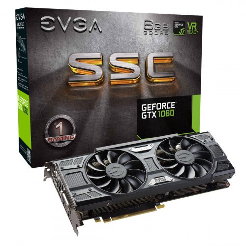 EVGA GeForce GTX 1060 SSC Gaming, 6GB GDDR5, ACX 3.0 & LED Graphics Card