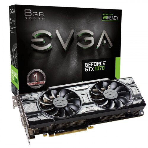 EVGA GeForce GTX 1070 Gaming, 8GB GDDR5, ACX 3.0 & Black Edition Graphics Card
